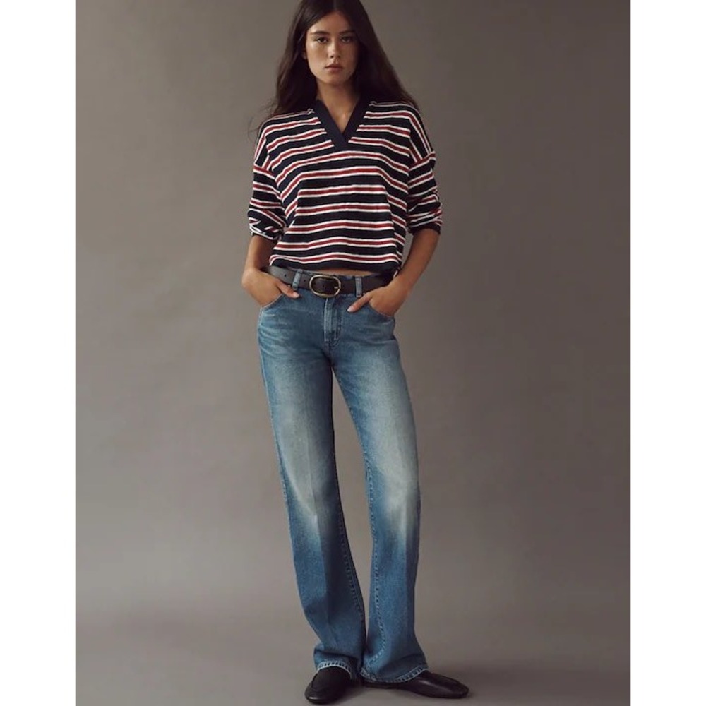 NWT Madewell Relaxed Bootcut Jeans Womens 27S Retro Bright Wash Rigid Denim